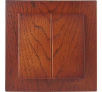 2-клавишный выключатель Nilson СУ, TOURAN WOOD, черешня 24261003