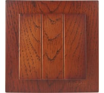 3-клавишный выключатель Nilson СУ, TOURAN WOOD, черешня 24261066