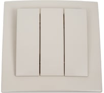 3-клавишный выключатель Nilson СУ, TOURAN-ALEGRA-THOR, кремовый 24121066