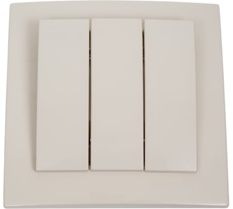 3-клавишный выключатель Nilson СУ, TOURAN-ALEGRA-THOR, кремовый 24121066