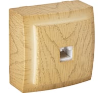 Телефонная розетка Nilson ОУ CAT3, Themis, клен 26281062