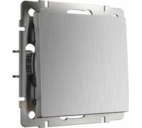 Одноклавишный выключатель WERKEL серебряный рифленый a051358