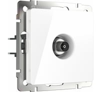 Проходная ТВ-розетка WERKEL белый a033754
