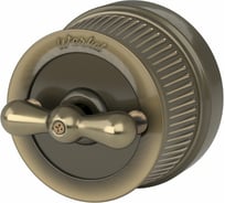 Двухклавишный выключатель WERKEL на 4 положения Ретро бронзовый a050767