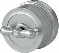 Одноклавишный переключатель WERKEL Ретро матовый хром a044911