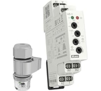 Регулятор интенсивности света ELKO EP LIC-1 + fotosenzor SKS диммер с фотосенсором, входы управления: кнопка "T", 5-режимов; выходы: RLC-ESL-LED 2хMosfet, 300VA; монтаж DIN 1-модуль. 0000000
