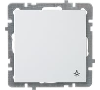 1-клавишный механизм выключателя Nilson СУ Кнопка, TOURAN-ALEGRA-THOR, белый 24110405