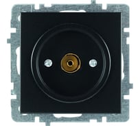 Механизм ТВ розетки Nilson (концевая) СУ, TOURAN-ALEGRA-THOR, metallic, матовый черный, 24380429