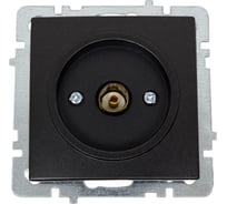 Механизм ТВ розетки Nilson (проходная) СУ, TOURAN-ALEGRA-THOR, metallic, матовый черный, 24380428