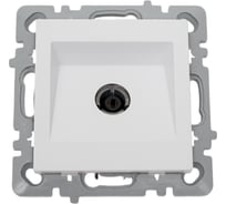 Механизм ТВ розетки Nilson концевая, низкая потеря сигнала 0,5dB, moda-advantage белый, 20112433