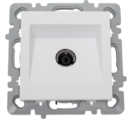 Механизм ТВ розетки Nilson концевая, низкая потеря сигнала 0,5dB, moda-advantage белый, 20112433