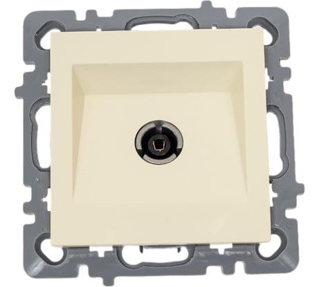 Механизм ТВ розетки Nilson концевая, низкая потеря сигнала 0,5dB, moda-advantage кремовый, 20122433