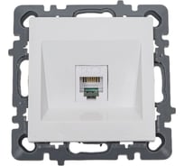 Механизм 1-местной телефонной розетки Nilson СУ RJ45 CAT3, moda-advantage белый, 20112462