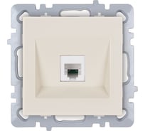 Механизм 1-местной телефонной розетки Nilson СУ RJ45 CAT3, moda-advantage кремовый, 20122462
