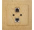 Компьютерная+телефонная розетка Nilson, СУ RJ 45CAT5+RJ11, TOURAN WOOD, клен 24281048 1