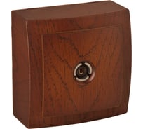 ТВ розетка Nilson концевая ОУ, Themis, Черешня 26261033