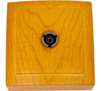 ТВ розетка Nilson проходная, ОУ, Themis, дуб 26251032