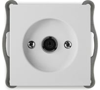 ТВ розетка Nilson одиночная, низкая потеря сигнала 0.5dB, белый, без рамки 24110433