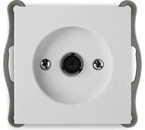 ТВ розетка Nilson одиночная, низкая потеря сигнала 0.5dB, белый, без рамки 24110433