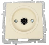 ТВ розетка Nilson одиночная, низкая потеря сигнала 0.5dB, кремовый, без рамки 24120433
