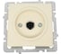 ТВ розетка Nilson одиночная, низкая потеря сигнала 0.5dB, кремовый, без рамки 24120433 1