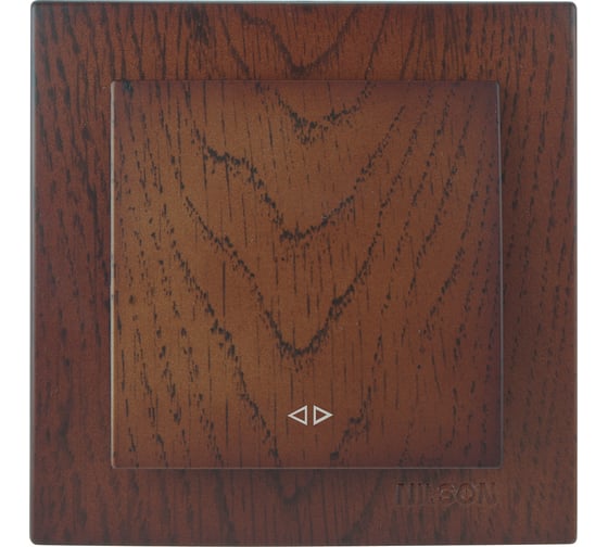 Крестообразный выключатель Nilson СУ, TOURAN WOOD, орех 24271010 1