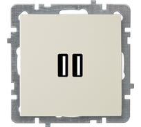 Механизм розетки Nilson USB зарядка 2,1А, 2 порта, TOURAN-ALEGRA-THOR, кремовый 24120481