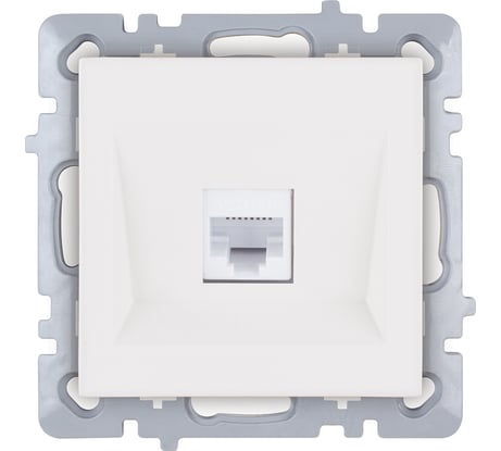 Механизм 1-местной компьютерной розетки Nilson СУ RJ45 CAT6, moda-advantage белый, 20112445