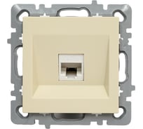 Механизм 1-местной компьютерной розетки Nilson СУ RJ45 CAT6, moda-advantage кремовый, 20122445