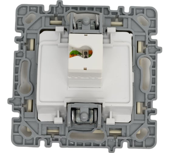 Механизм 1-местной компьютерной розетки Nilson СУ RJ45 CAT6, moda-advantage кремовый, 20122445