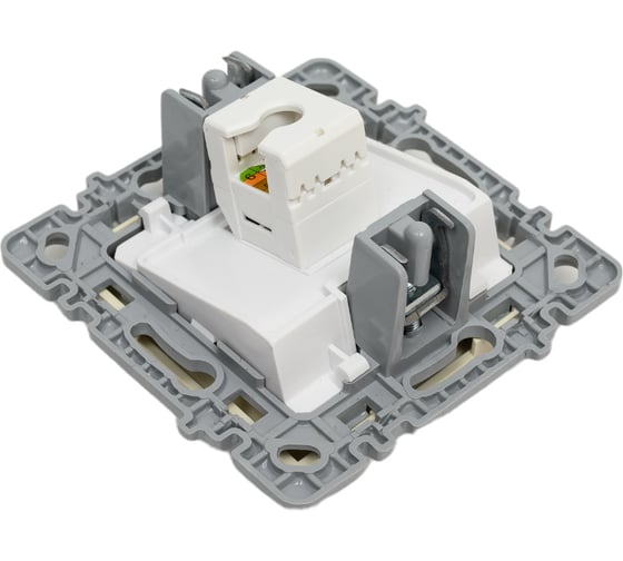 Механизм 1-местной компьютерной розетки Nilson СУ RJ45 CAT6, moda-advantage кремовый, 20122445