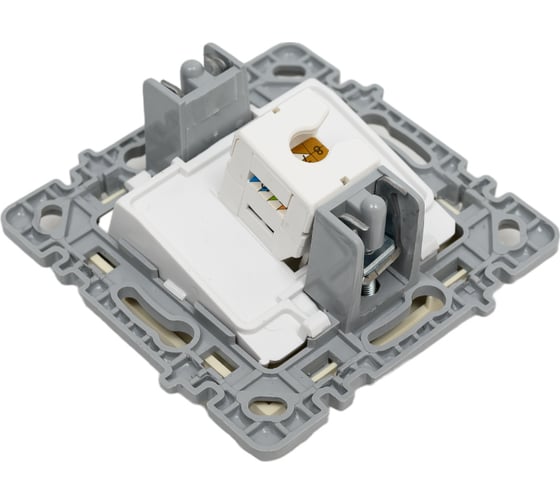 Механизм 1-местной компьютерной розетки Nilson СУ RJ45 CAT6, moda-advantage кремовый, 20122445