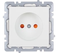 Механизм 1-местной розетки Nilson СУ с защитной шторкой, moda-advantage белый, 20112416