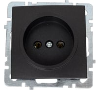 Механизм 1-местной розетки Nilson СУ, TOURAN-ALEGRA-THOR, metallic, матовый черный, 24380415