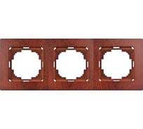 3-местная рамка Nilson TOURAN WOOD, черешня 24260093