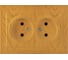 2-местная розетка Nilson СУ, TOURAN WOOD, дуб 24251024 1
