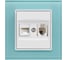 Розетка Metronex Electric Exclusive Blue для сетевого кабеля LAN + Phone FRZ00070023BLU 1