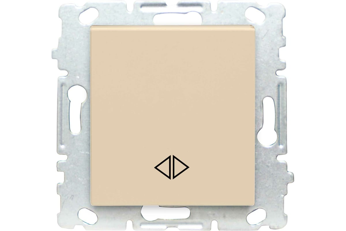 Реверсивный промежуточный выключатель Vesta-Electric Roma КРЕМОВЫЙ без ...
