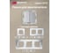 Двухклавишный выключатель Mutlusan Electric, серебрянный 2200 402 0282 3