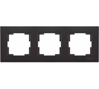 Тройная горизонтальная рамка Mutlusan Electric, черный 2220 800 1384