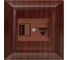 Розетка Metronex Electric Roma Венге для USB + сетевого кабеля LAN FRZ00010135FRN 1