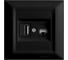 Розетка Metronex Electric Roma Black для USB + сетевого кабеля LAN FRZ00050205CMT 1