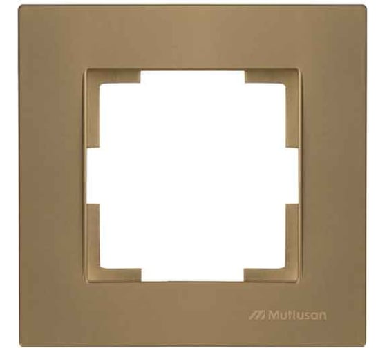 Одинарная рамка Mutlusan Rita цвет золото 2220 800 1180 1