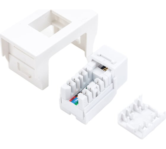 Телефонная розетка DKC RJ12, 6P6C, Viva, белая, 1мод 45018 - выгодная ...
