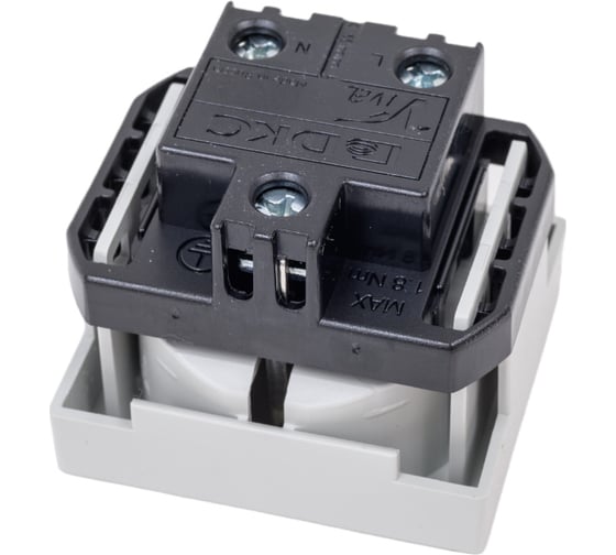 Розетка 1-м VIVA 2 модуля, серая DKC 45025