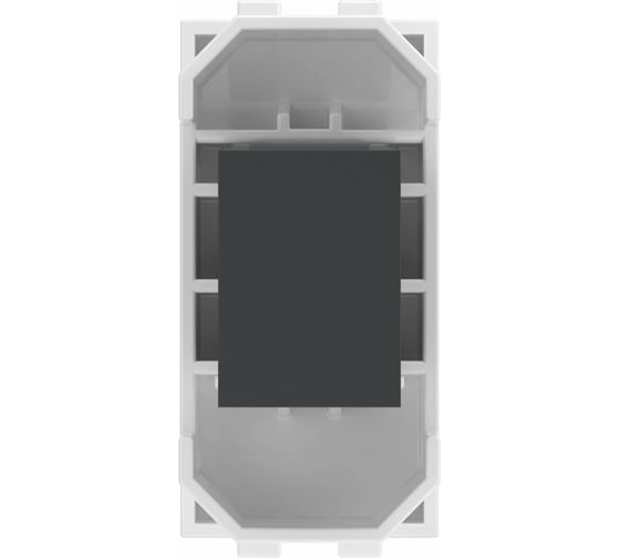 Компьютерная розетка, 1 модуль, белая DKC BRAVA RJ-45 5E 76646B