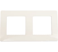 Двойная вертикальная рамка, белая, DKC RAL9010 75012W