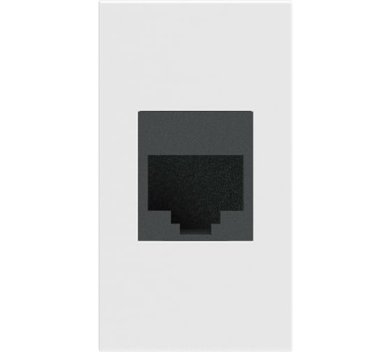 Компьютерная розетка, 1 модуль, белая DKC VIVA RJ-45 5E 45037