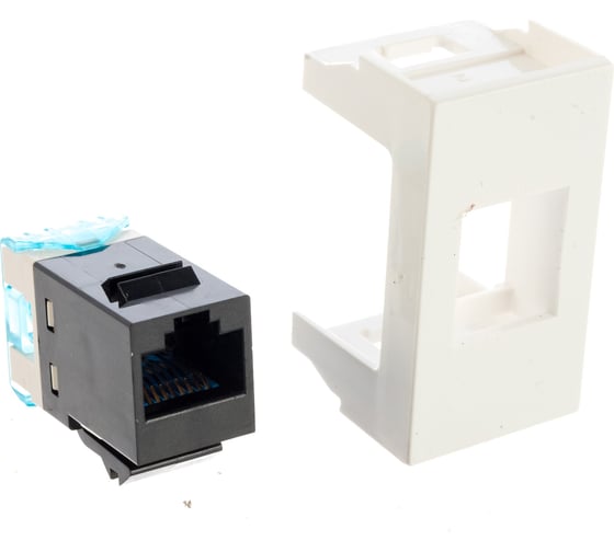 Компьютерная розетка, 1 модуль, белая DKC VIVA RJ-45 5E 45037