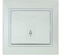 Выключатель проходной одноклавишный Lezard СП Мира белый 701-0202-105